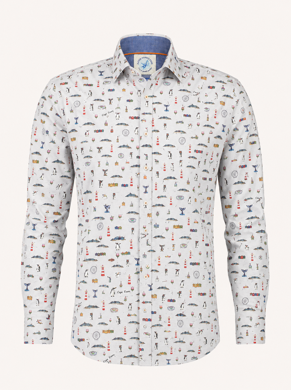 Cape Town Stretch LS Cotton Shirt