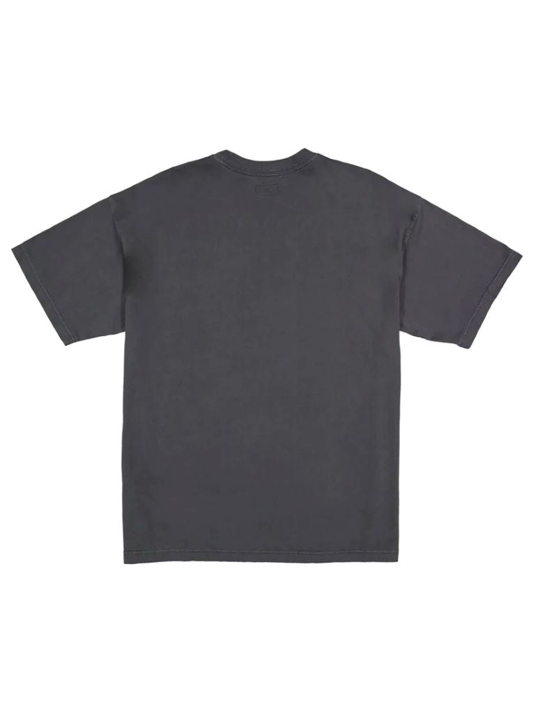 All Day EMB SS Tee in Washed Black