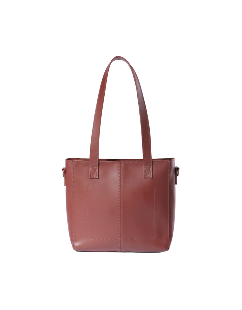 Harley Leather Unlined Crossbody Tote - Sable Tan