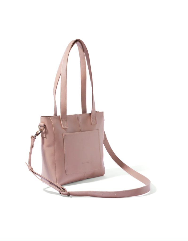 Harley Leather Unlined Crossbody Tote - Sand