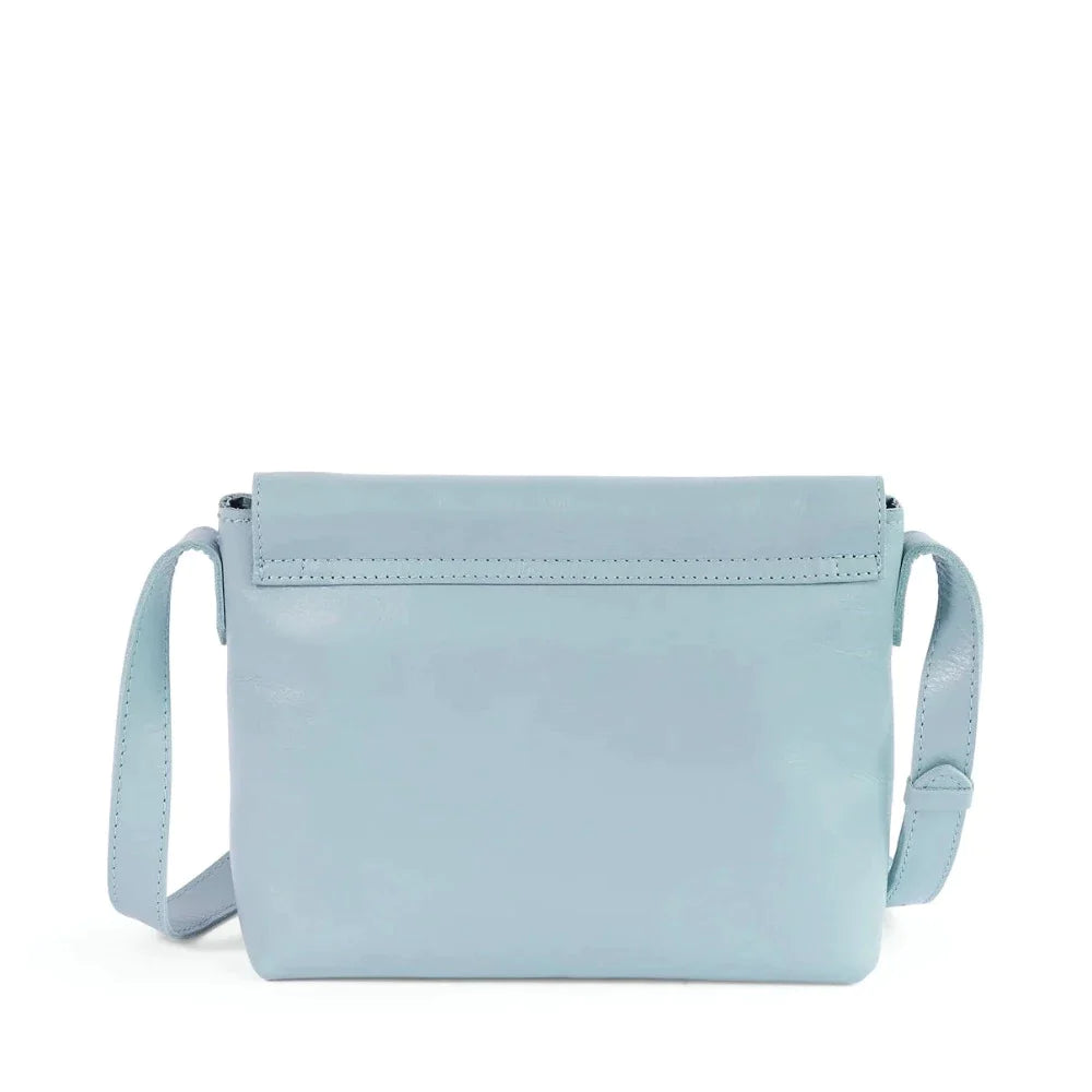 Astrid Prism Leather Aqua Sky Crossbody