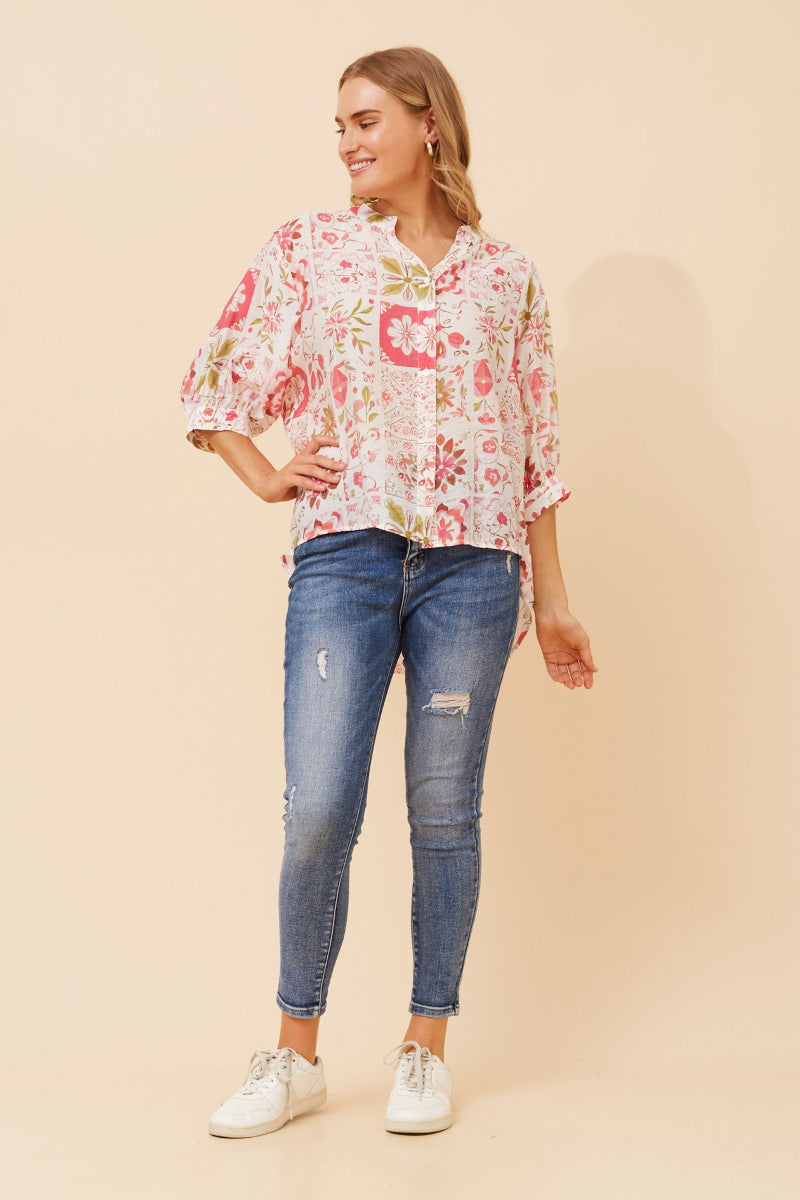 Rose Water Printed Top