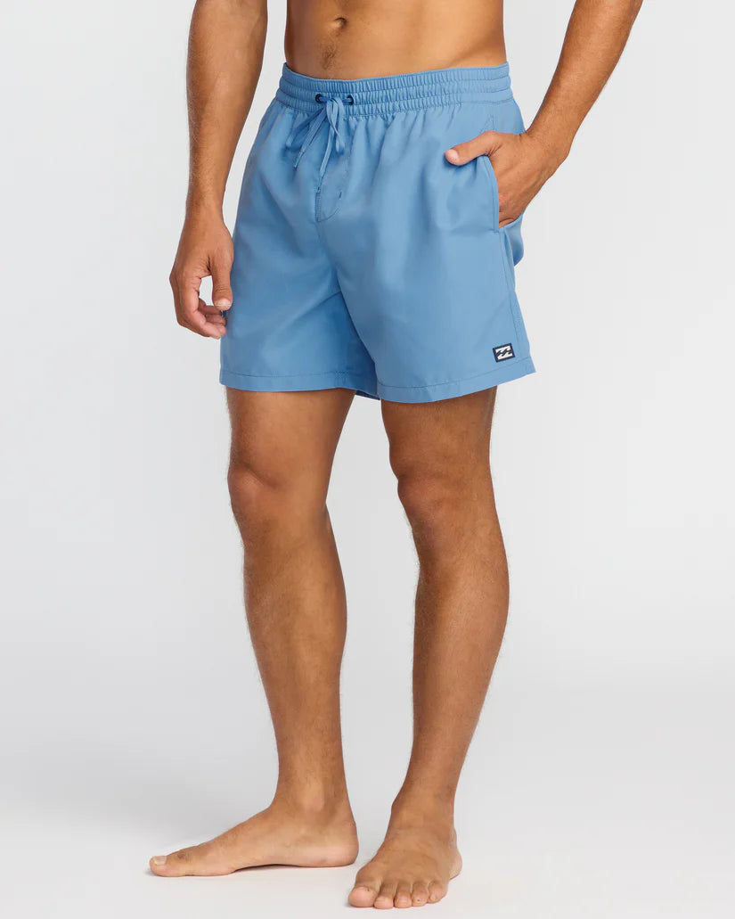 All Day Layback Volley Short in Sky Blue