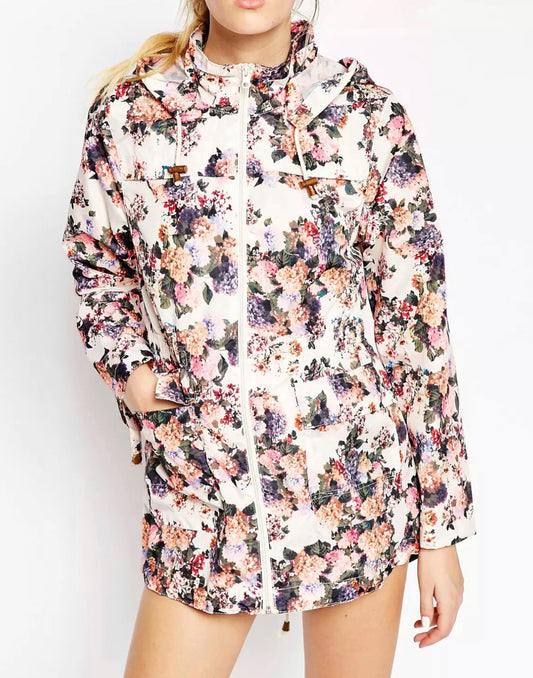 Rave All Over Floral Print Mac in Cream