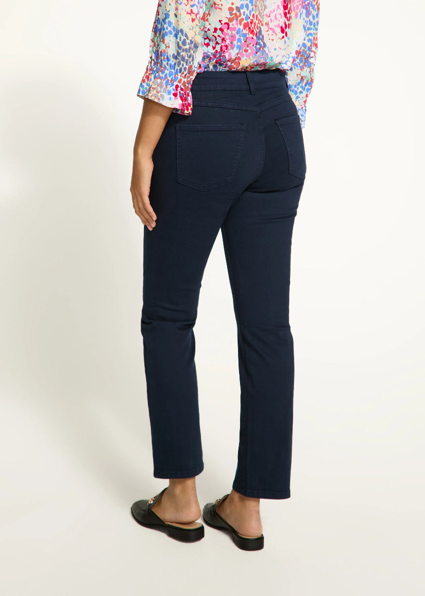Christina Straight Leg Euro Twill Denim in Navy