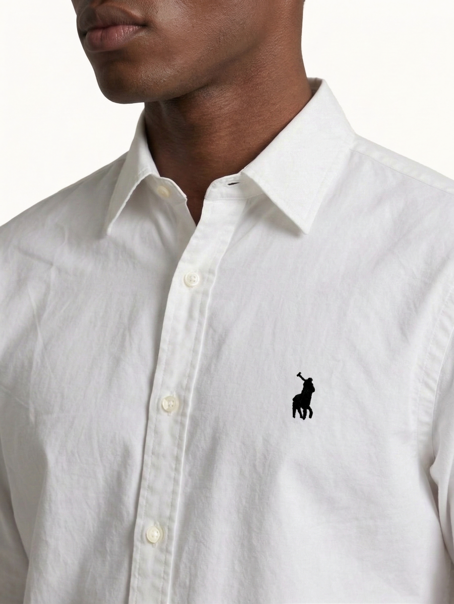 Classic Oxford Long Sleeve Shirt in White