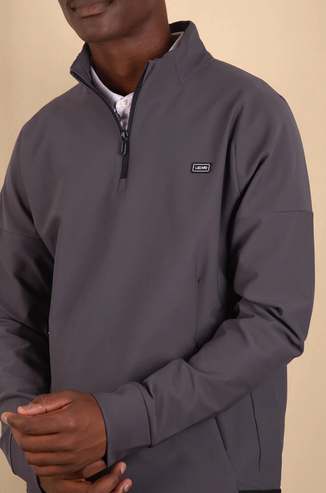 Coover 1/3 Zip Pullover in Grey