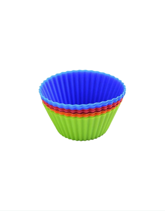 Silicone Jumbo Muffin Cups - Set Of 8