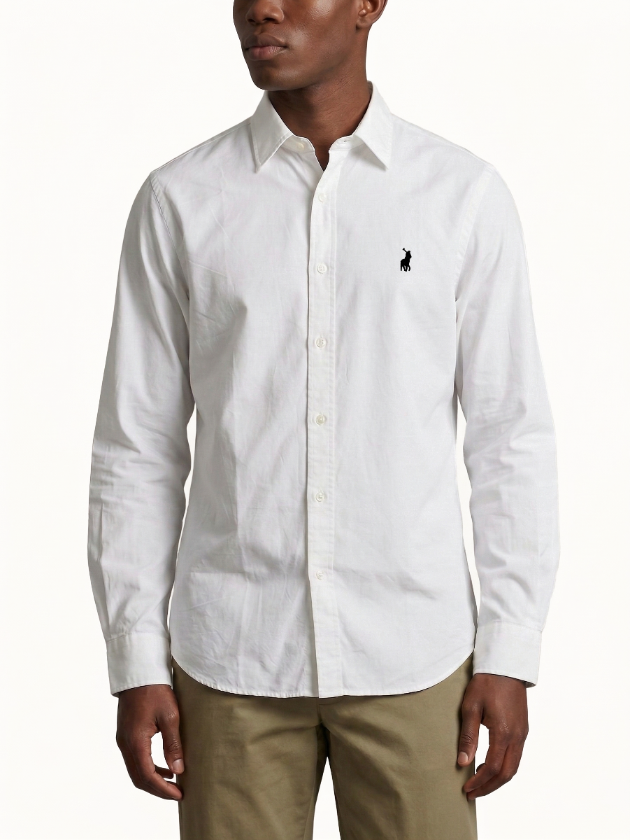 Classic Oxford Long Sleeve Shirt in White