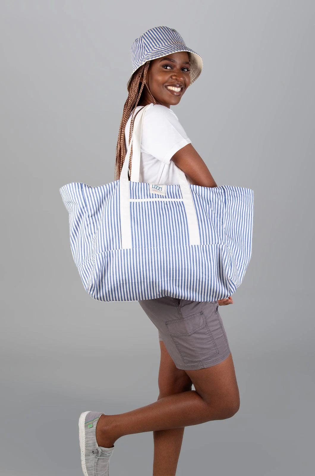 Daun Tote Bag in Sailor Stripe