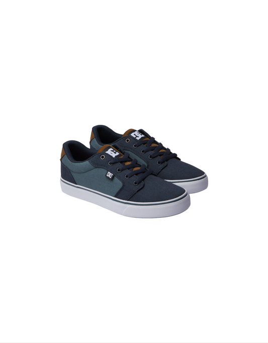 Anvil Tx Casual Skate Shoe in Blue / Brown / White