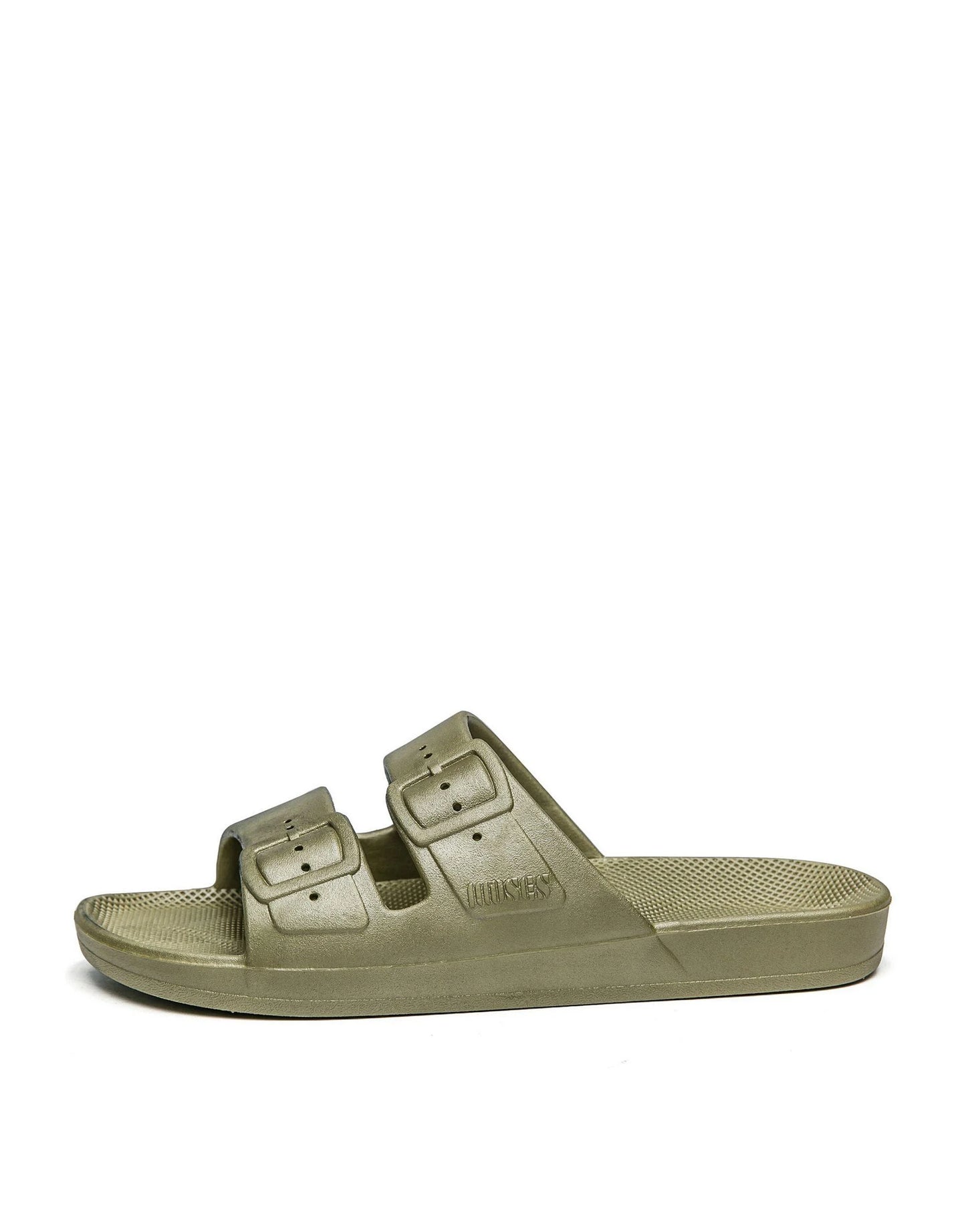 Freedom Moses Metallic Slides in Athena