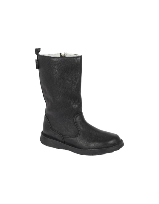 Eskimo Wool-Lined Leather Boot in Bundu Black