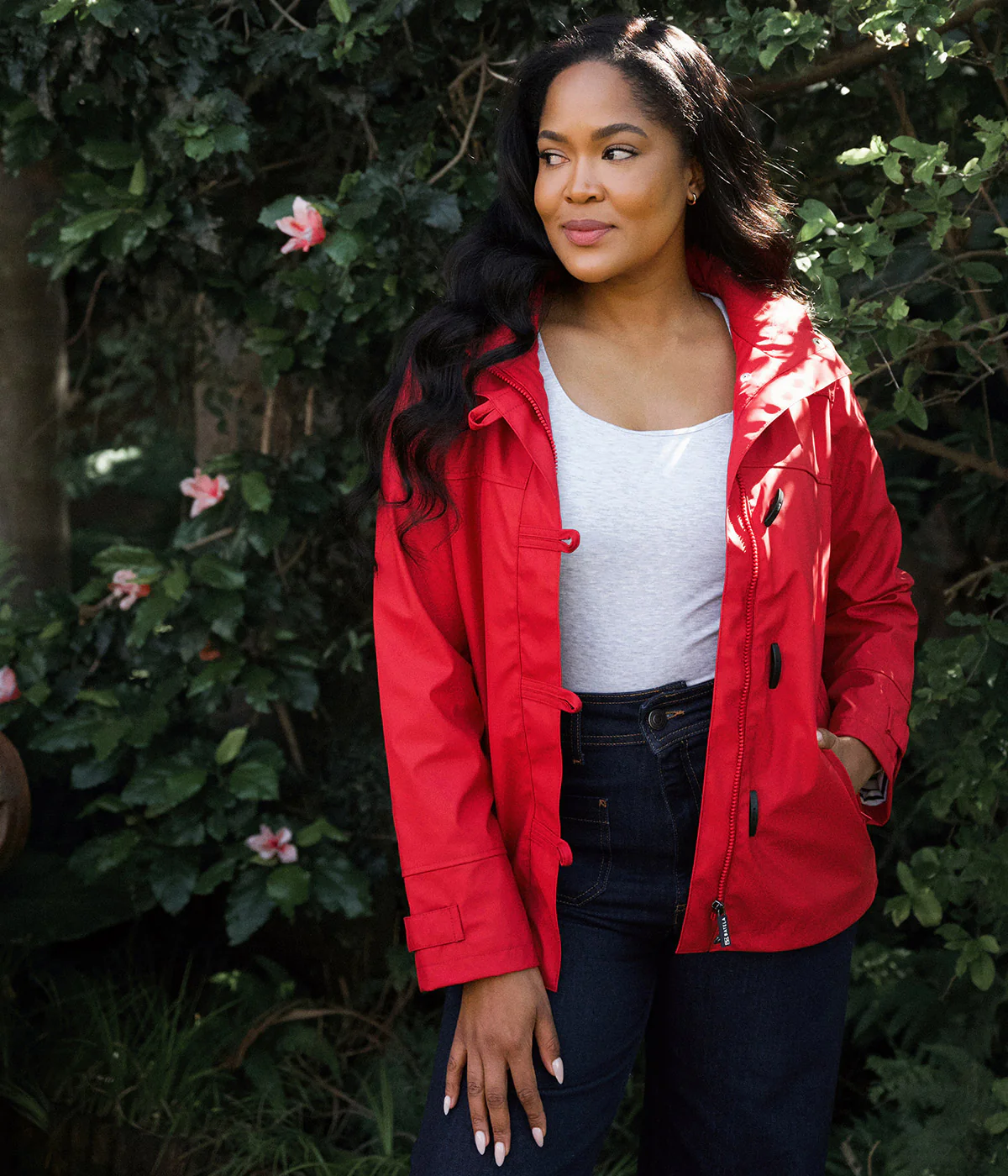 Granada Rain Jacket in Red