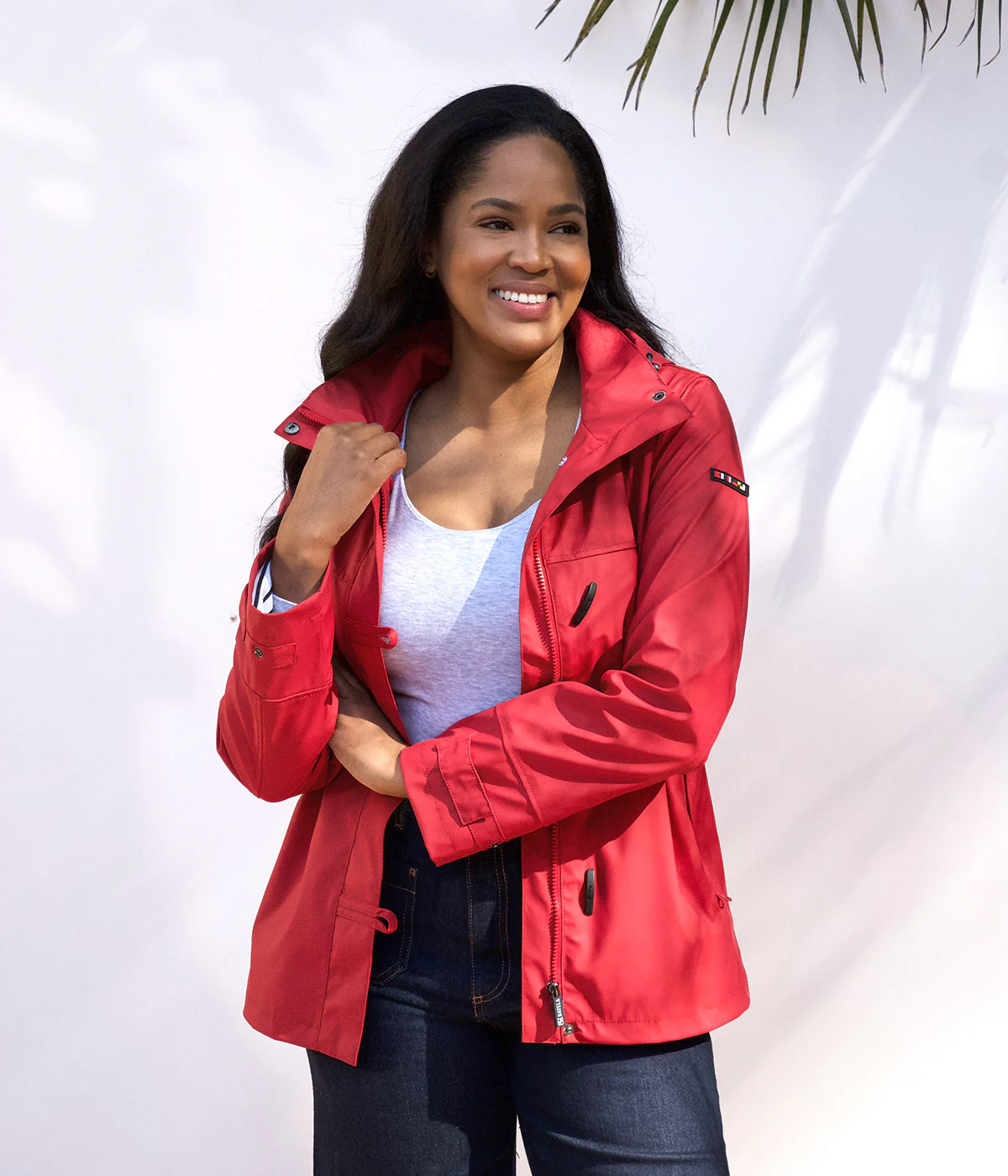 Granada Rain Jacket in Red