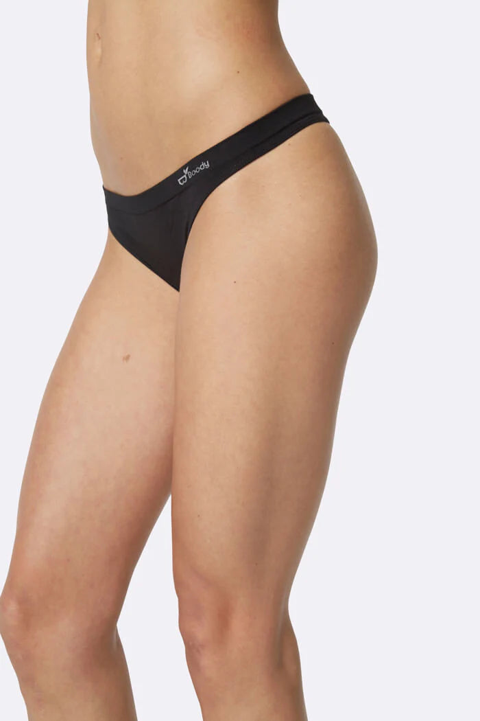 Bamboo G-String in Black