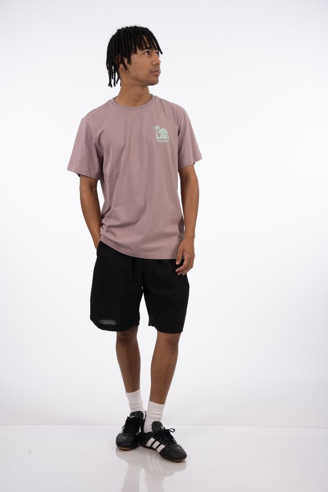 Beach Shack Tee in Purple Chalk
