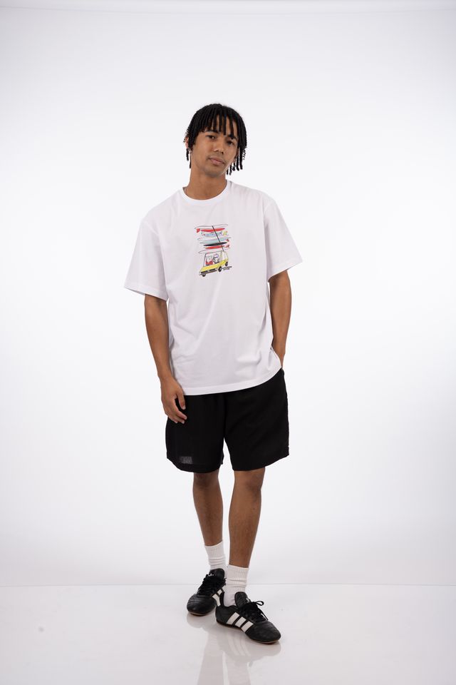 Surfari SS Tee in White