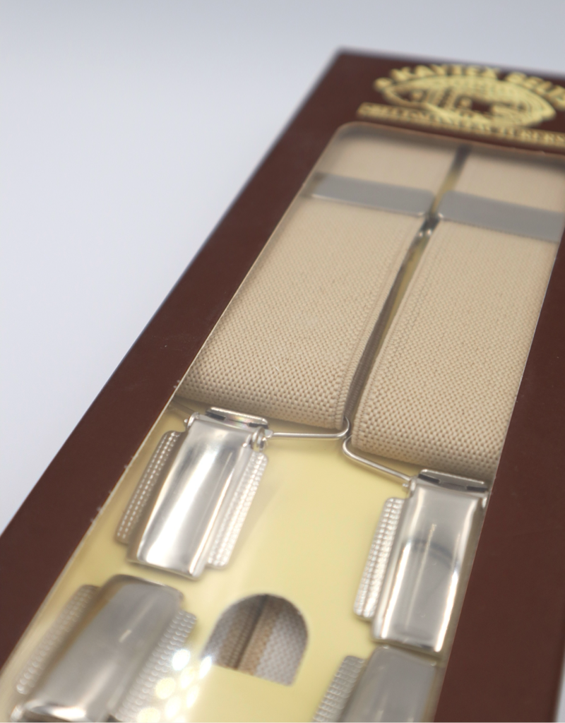 35mm 4 Clip Braces / Suspenders in Sterling