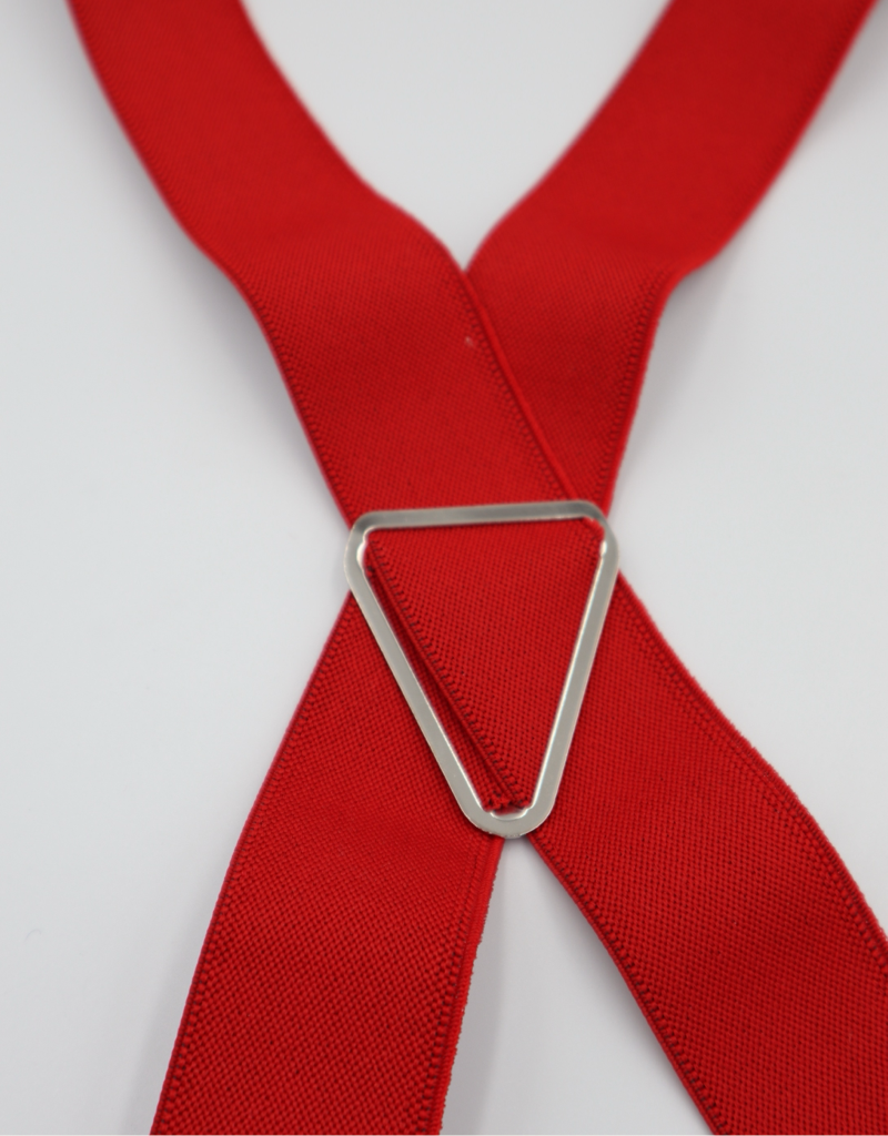 35mm 4 Clip Braces / Suspenders in Red