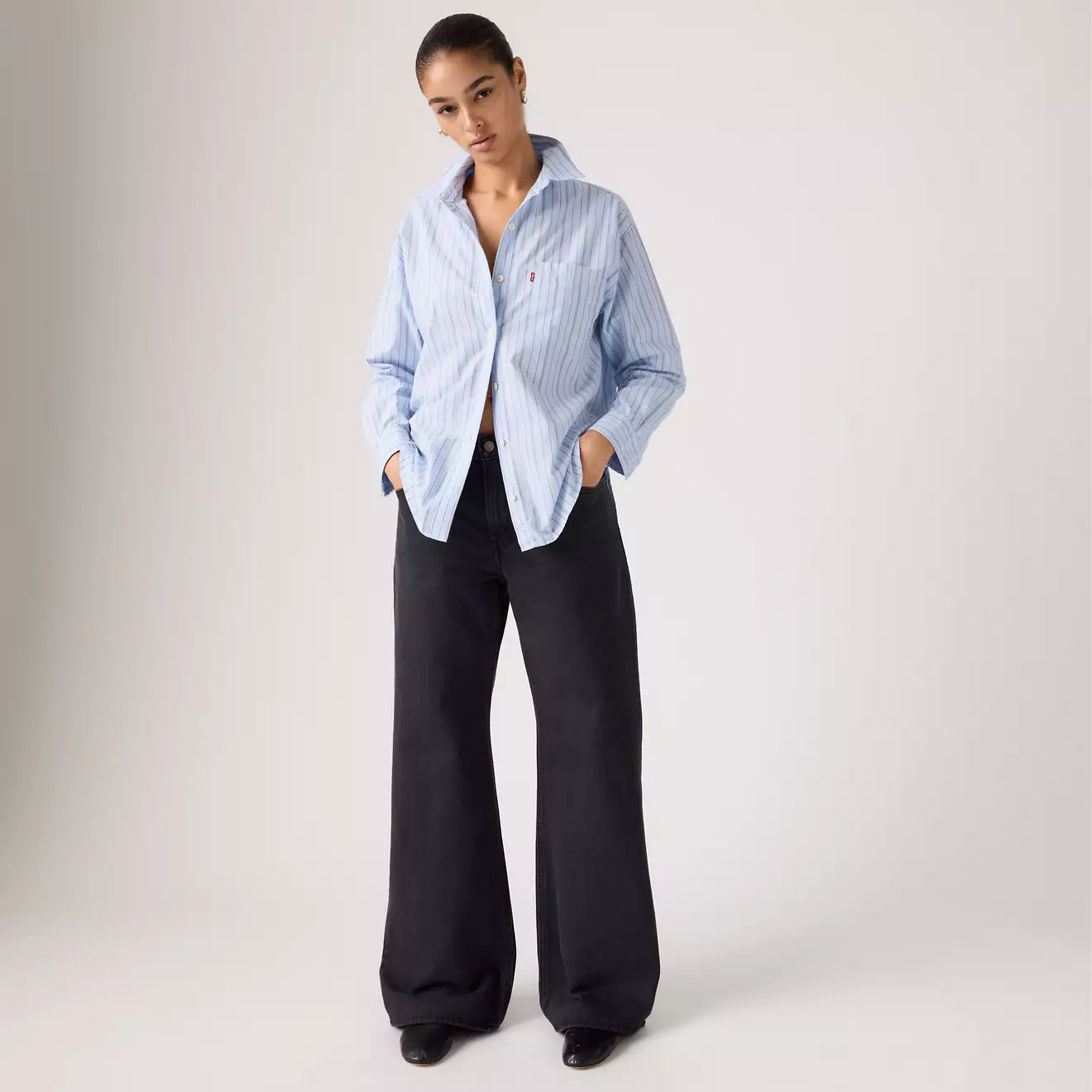 Loose Boot Jean in Chipped Black Oyster