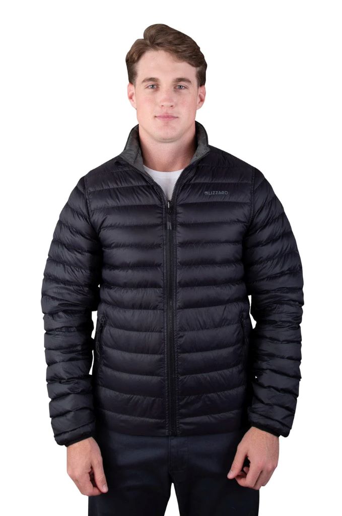 Regal Reversible Puffer in Black / Stormy Green