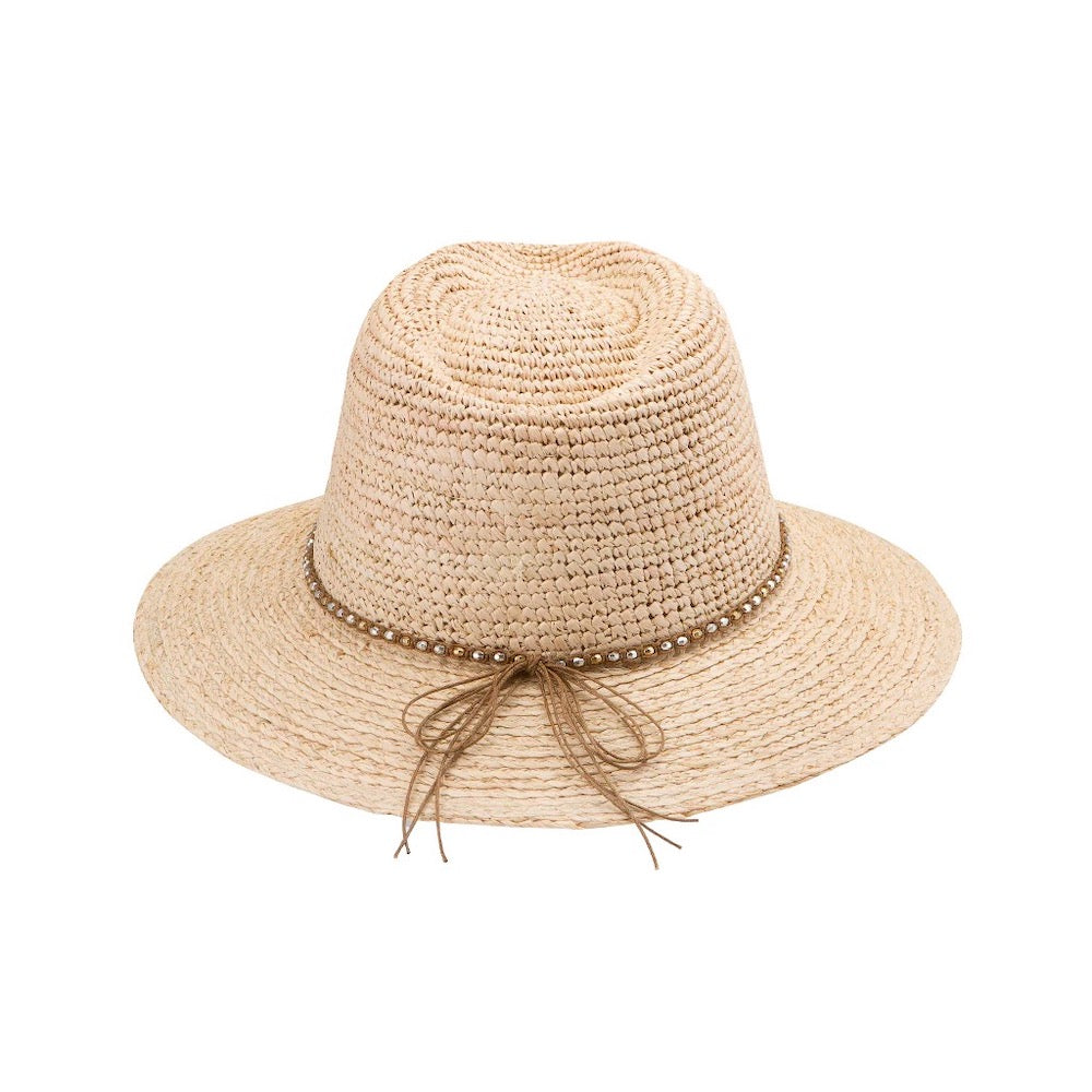 Malibu Raffia Fedora in Natural