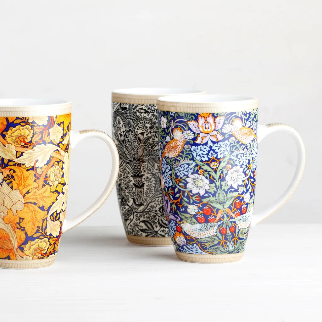 Black Seaweed Coupe Mug - William Morris Collection