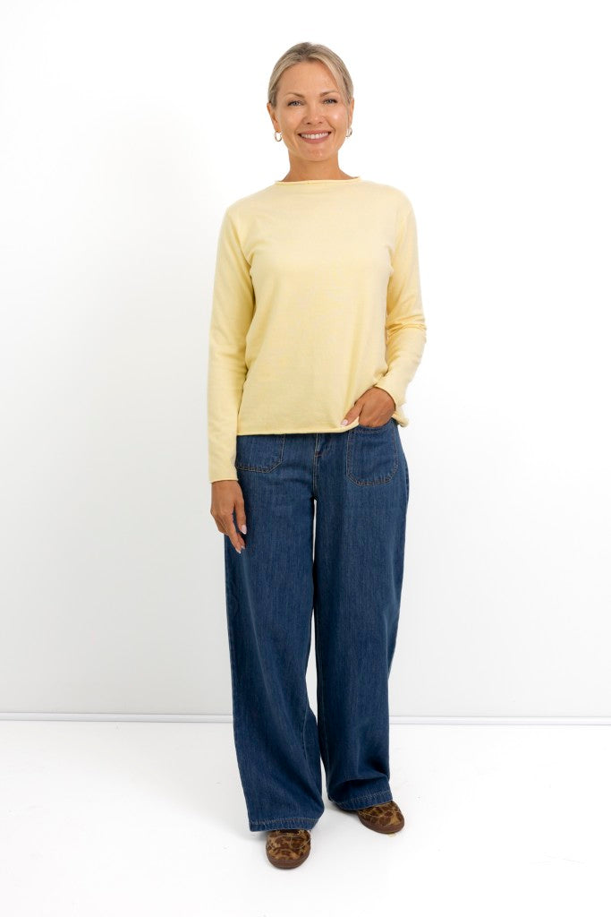 Milan Classic Funnel Neck in Butter