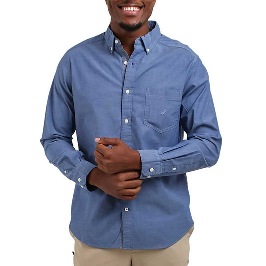 Classic Anchor LS Shirt in Riviera Blue