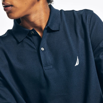 Long Sleeve Classic Polo Golfer in Navy