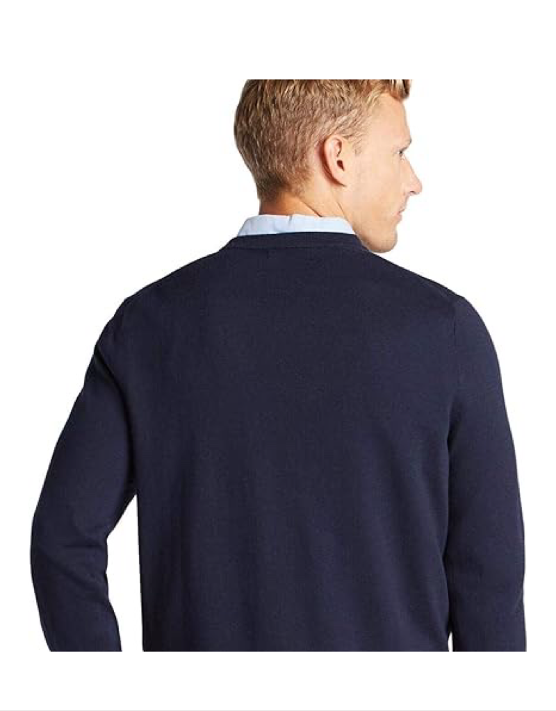Navtech V-Neck Sweater in Navy