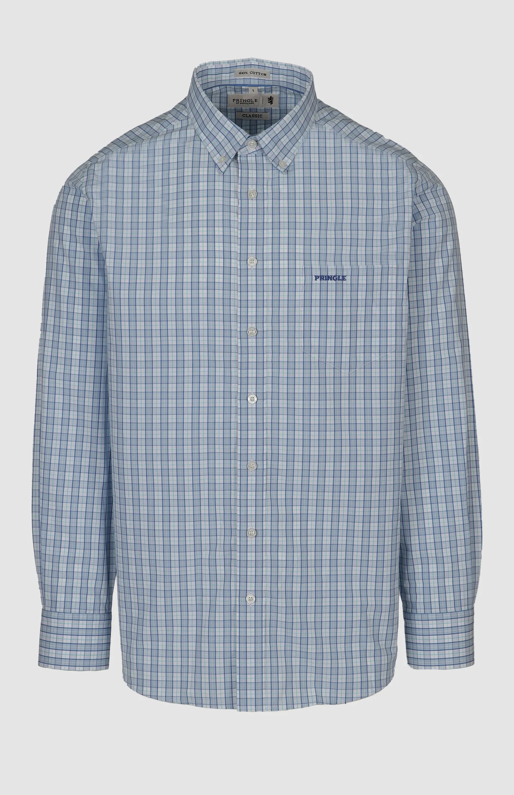 Gilbert Check Classic Shirt in Blue