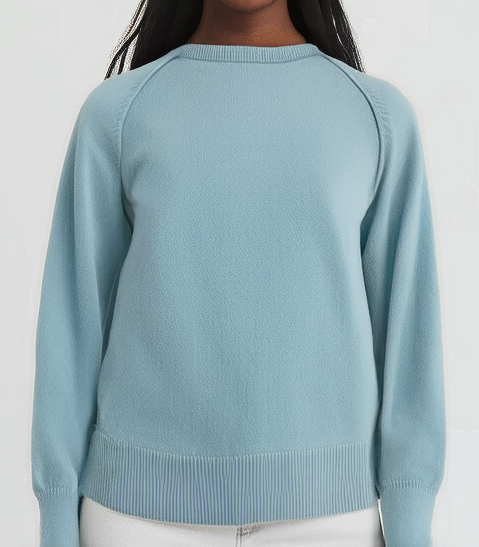 Pure Cashmere Raglan Sleeve Sweater (More Colours)