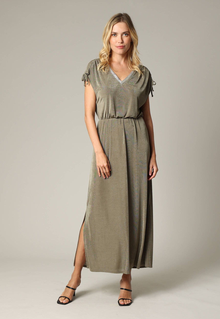 Rosa Jane Maxi Dress in Khaki