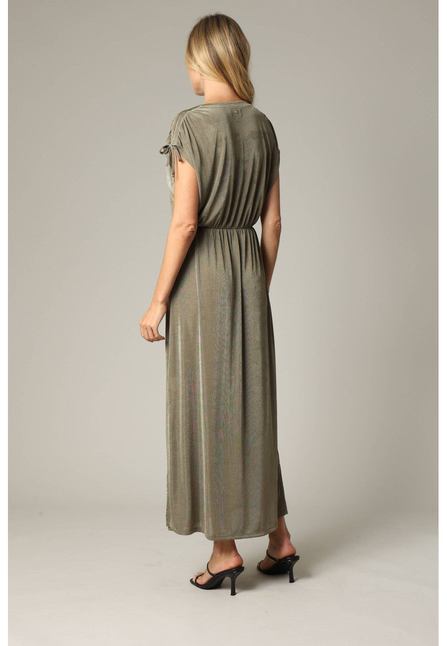 Rosa Jane Maxi Dress in Khaki