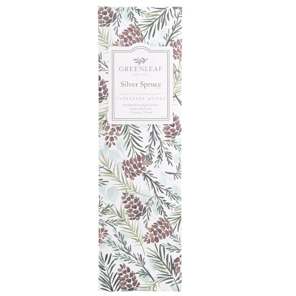 Slim Scented Sachet in Silver Spruce