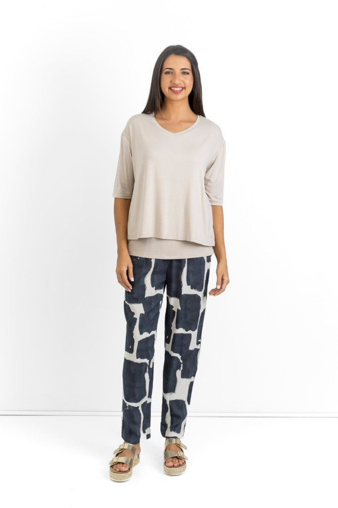 Gabs Classic Pants in Ink Impressions