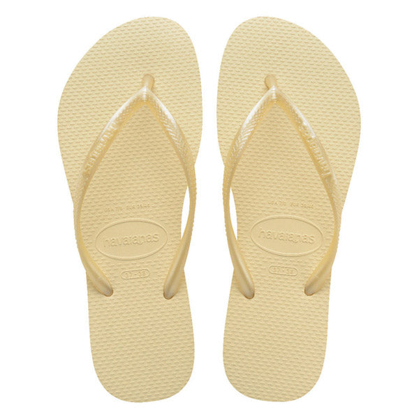 Slim Flip Flops in Buttercream