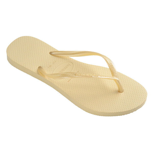 Slim Flip Flops in Buttercream