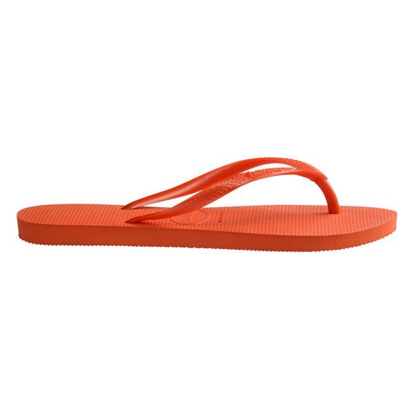 Slim Flip Flops in Sunset Orange