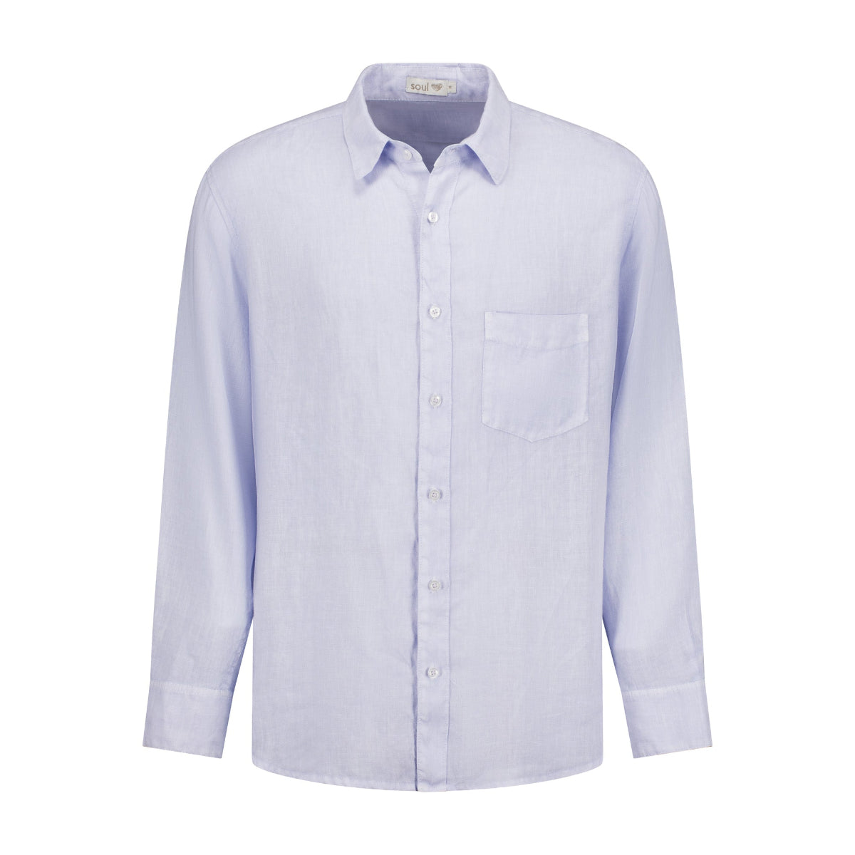 Classic Linen Shirt in Sky Blue