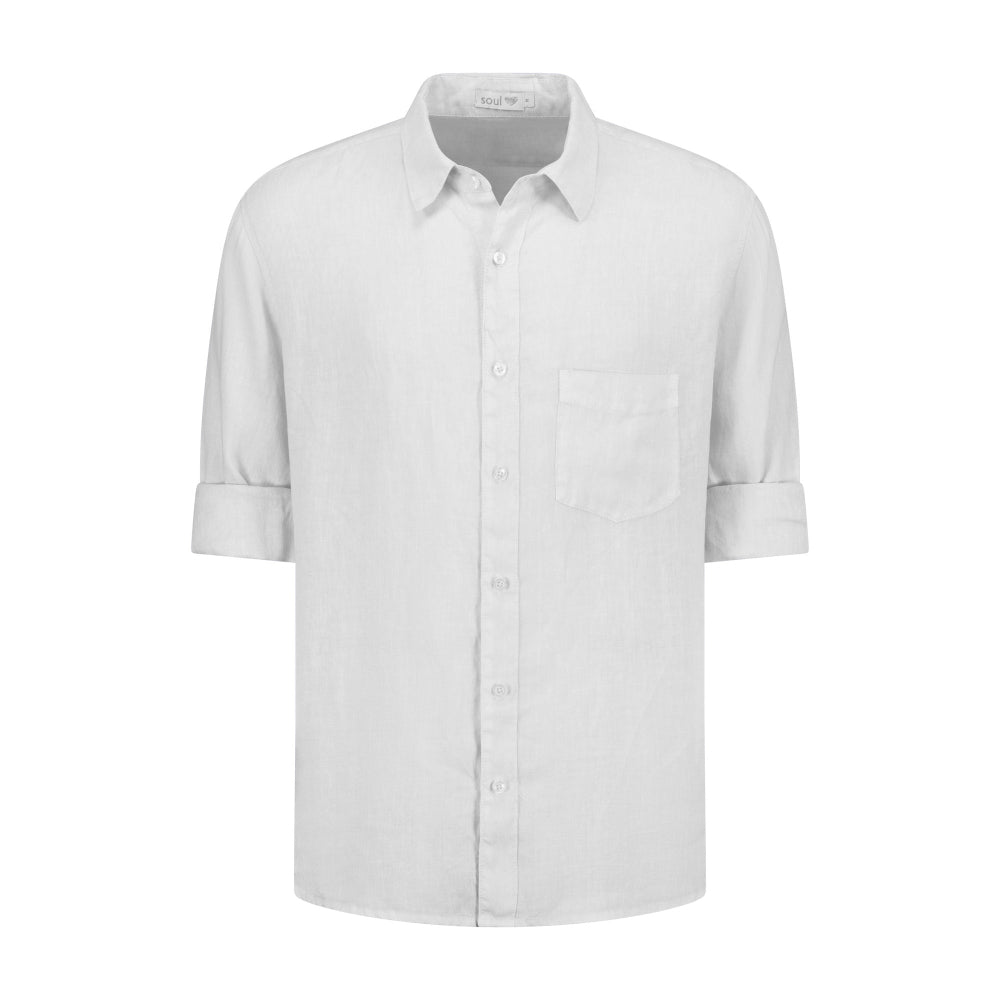 Classic Linen Shirt in White
