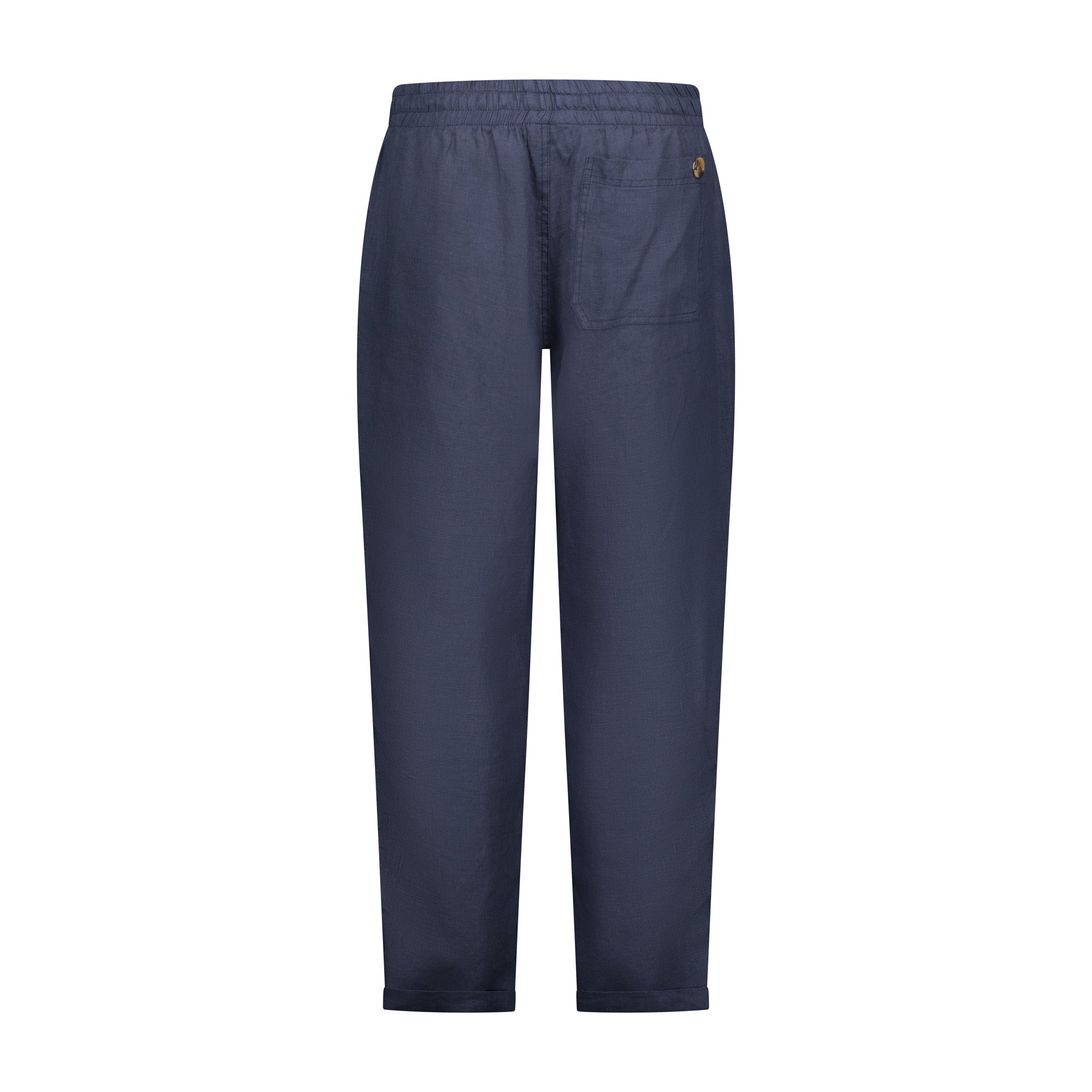 Relaxed Linen Pants in Navy