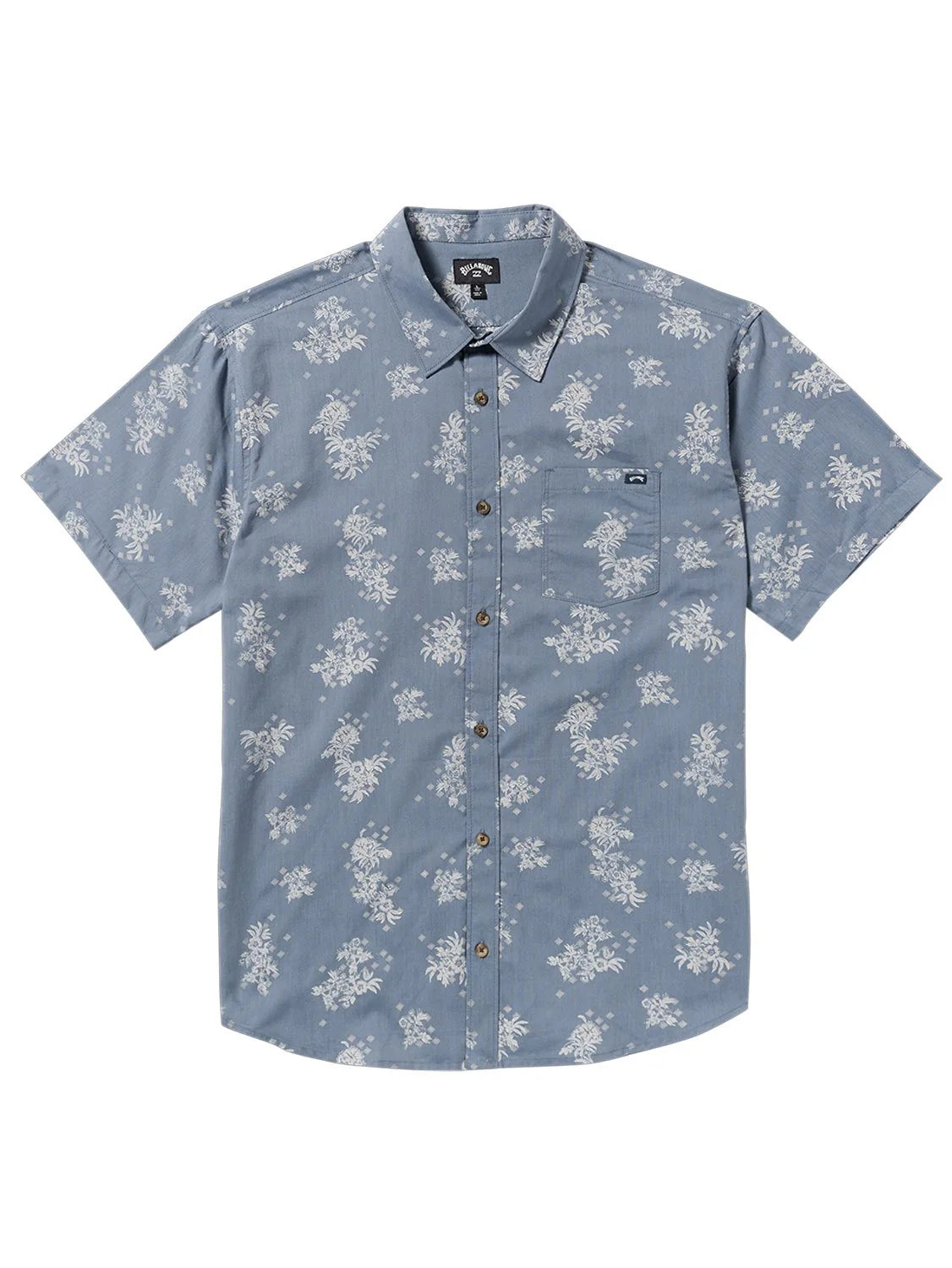 Sundays SS Mini Woven Shirt in Steel Blue