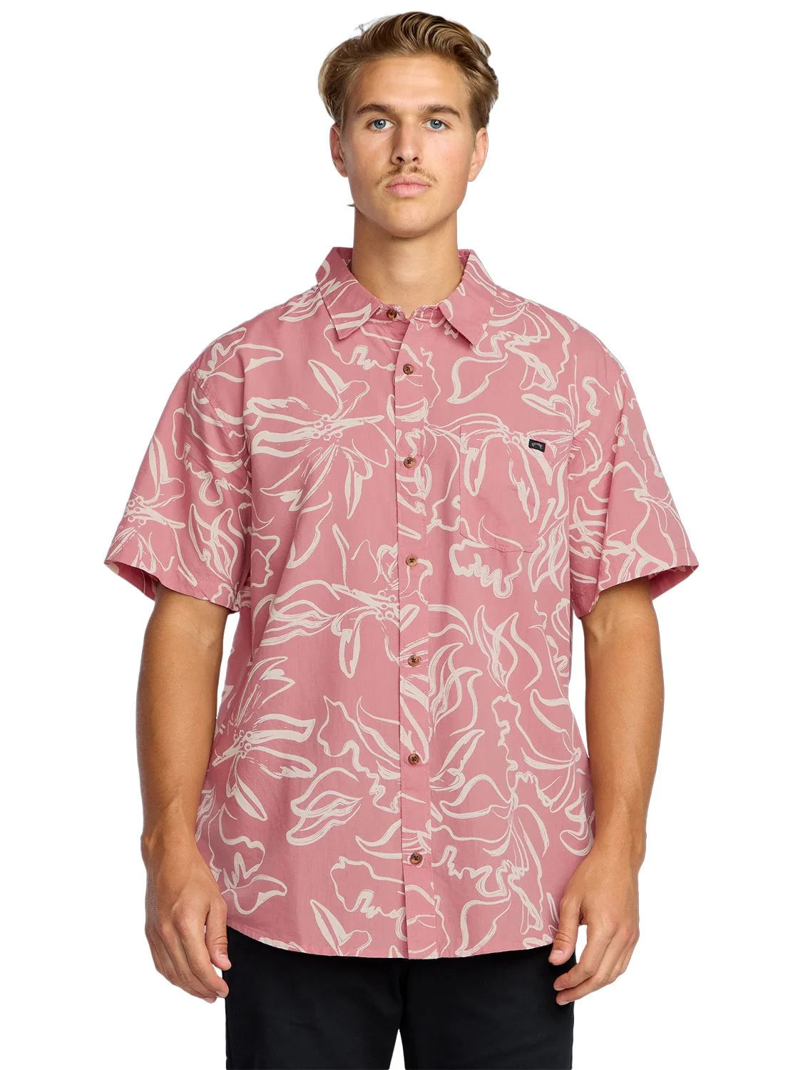 Sundays SS Woven Shirt in Faded Rose