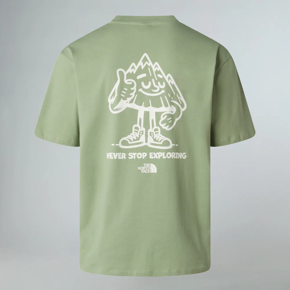 Mountain Fun Oversized Tee in Slate Moss