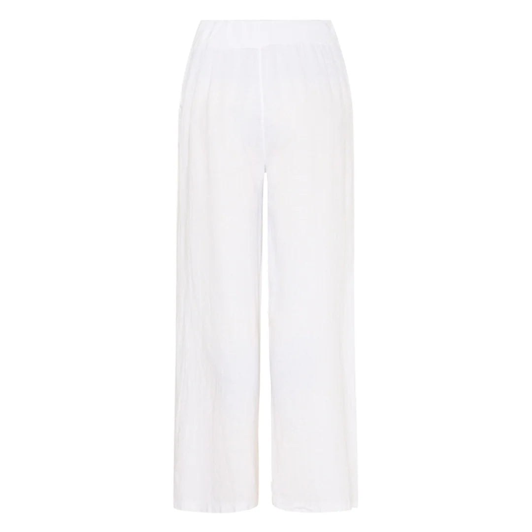 Anette Linen Pants in White