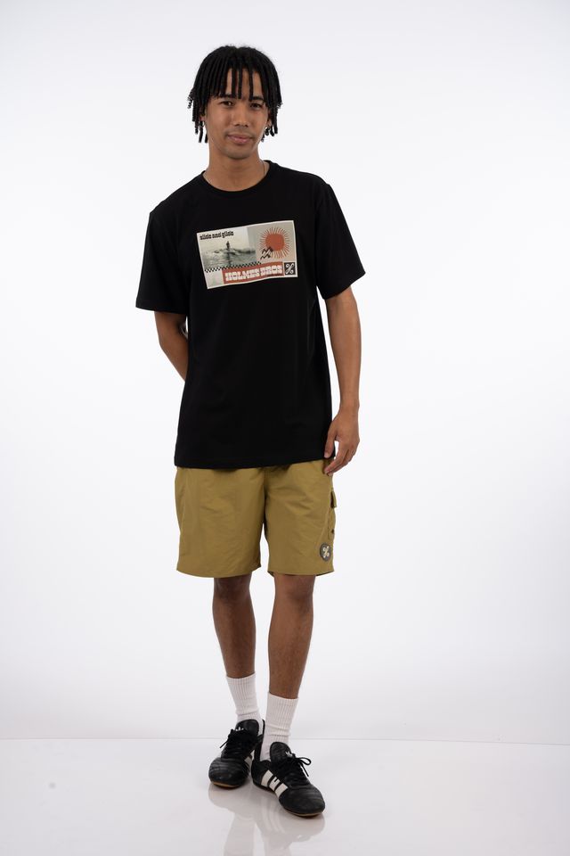 Slide & Glide SS Tee in Black