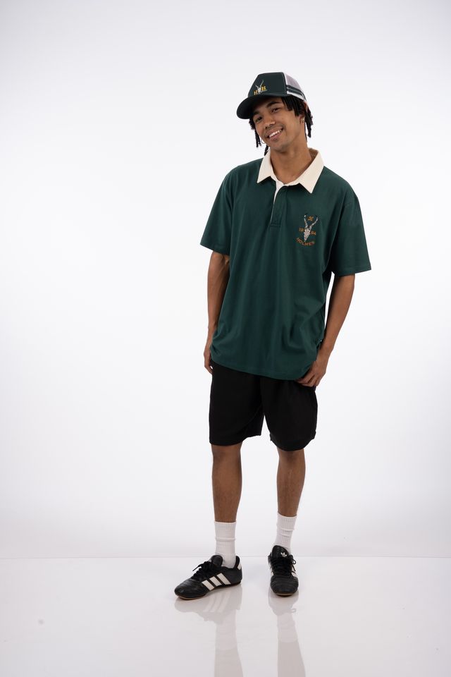 Rugby Skull Golfer in Deep Nori Green